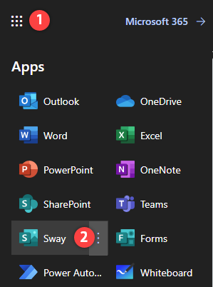 office apps - sway